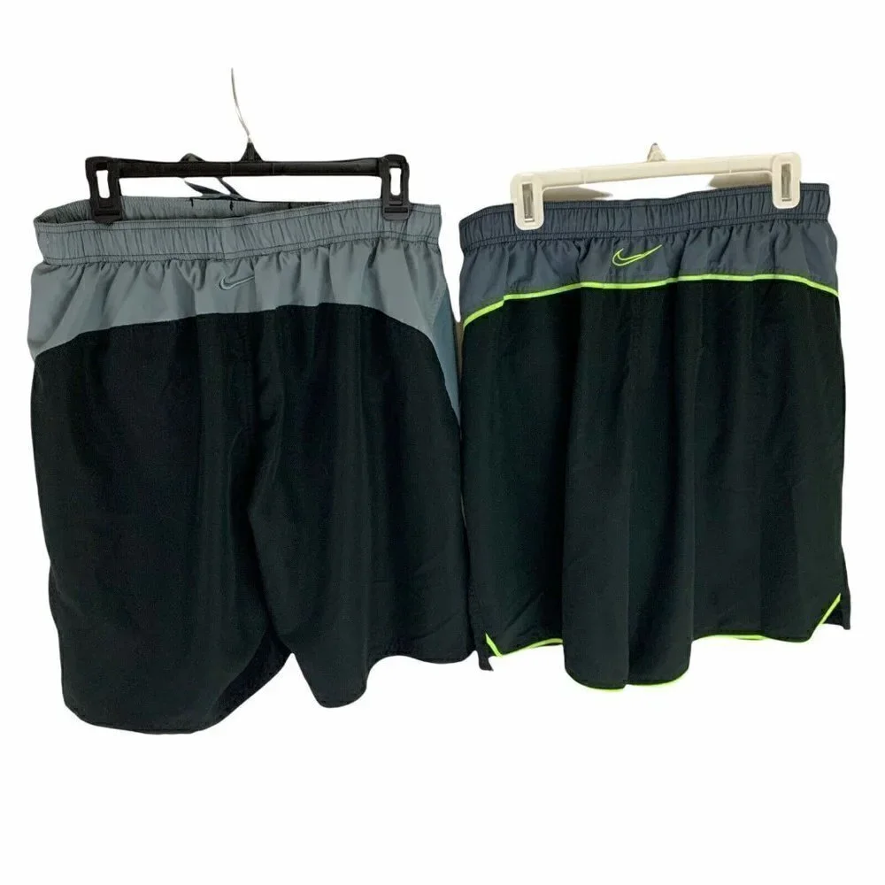 Nike Men's Size XL Swim Trunks Swim Shorts Lot of Two Elastic Waist w. Pockets